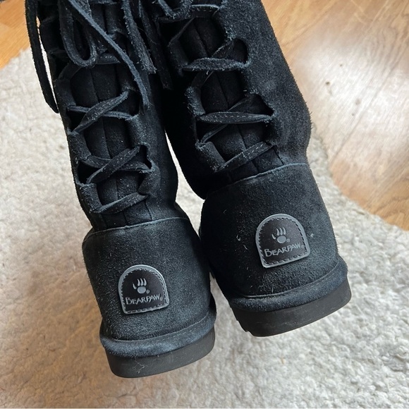 BEARPAW Women's Phylly Black Suede Women's Classic Boots Size 9 - Picture 5 of 13